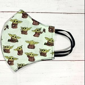 Baby yoda fabric face mask